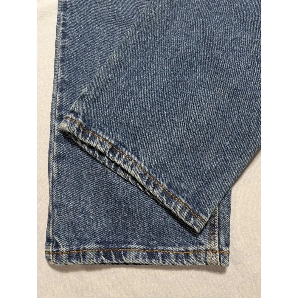 LEVIS 541 ATHLETIC TAPER Men 32X30 Blue Distressed Stretch Blend Denim Jeans NEW